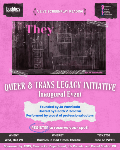 Queer & Trans Legacy Initiative (QTLI): Inaugural Screenplay Reading & Celebration
