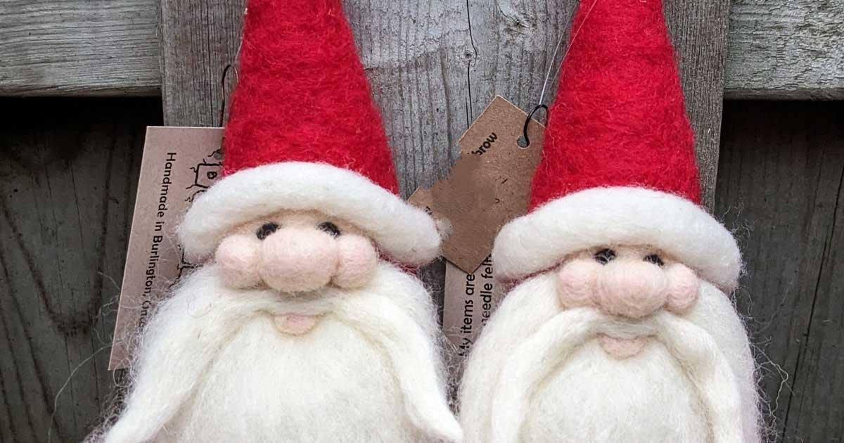 Needle Felt a Santa Ornament Workshop