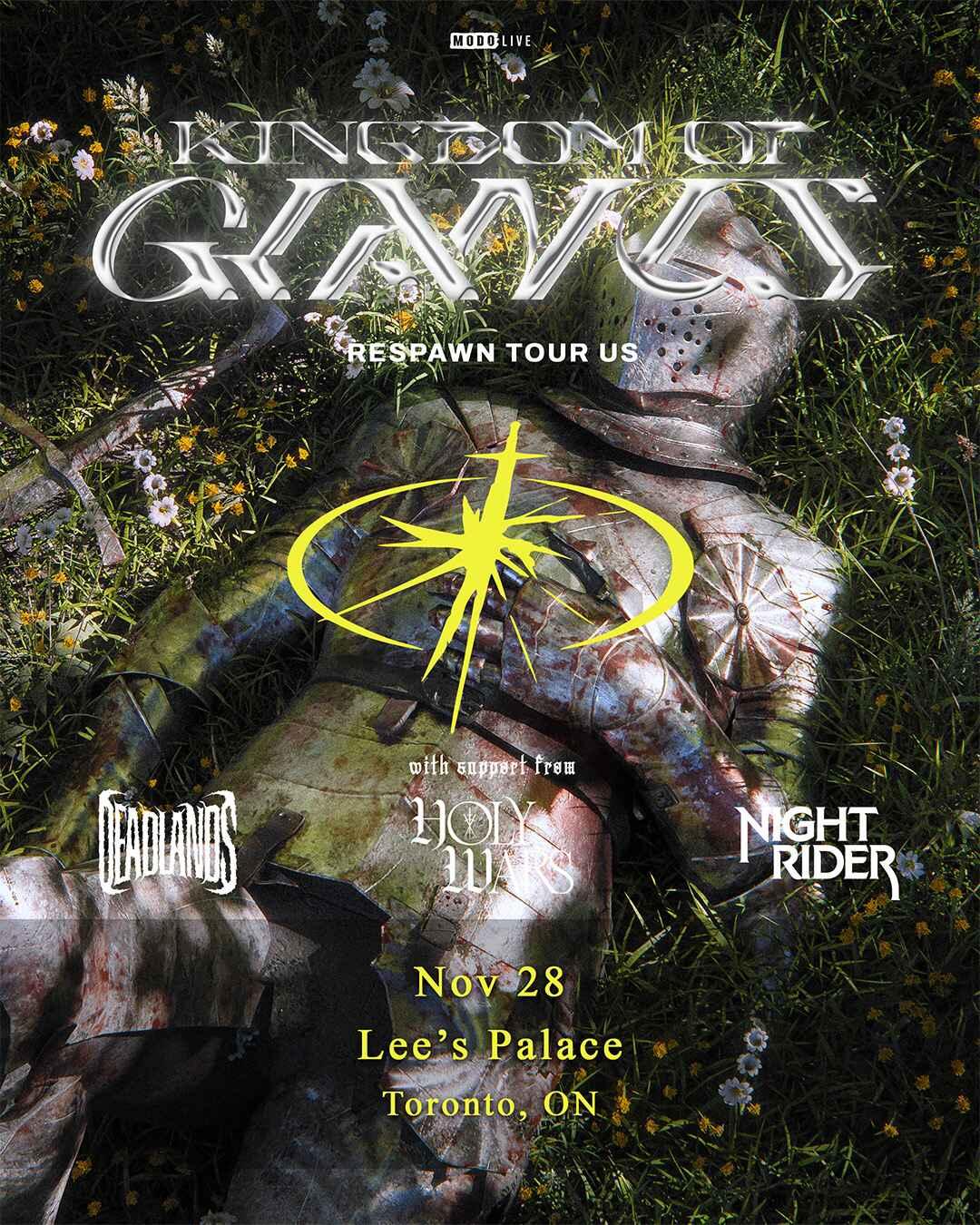 Kingdom Of Giants w/ Deadlands, Holy Wars & Night Rider