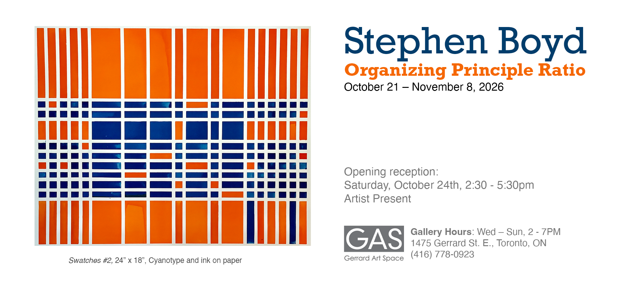 Stephen Boyd: Organising Principle Ration