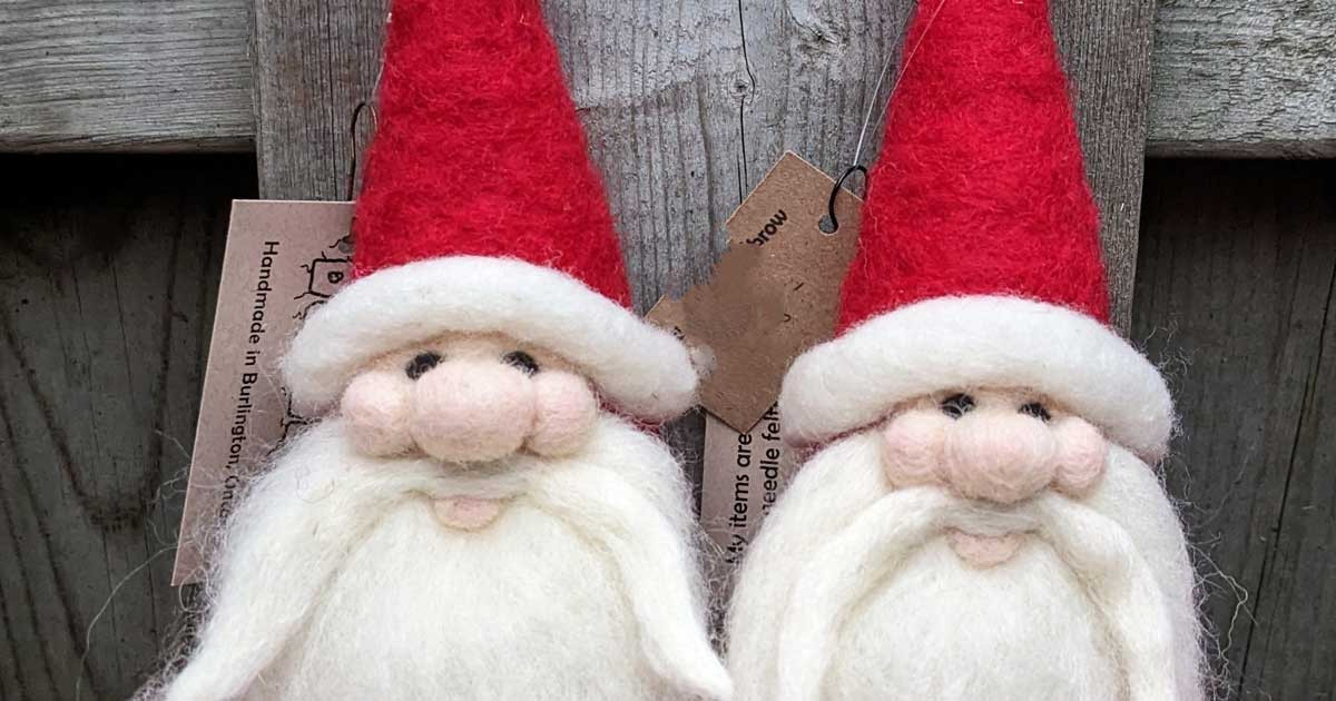 Needle Felt a Santa Ornament Workshop