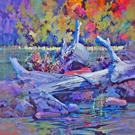 Acrylic Painting – Artistic Elements and Texture Techniques