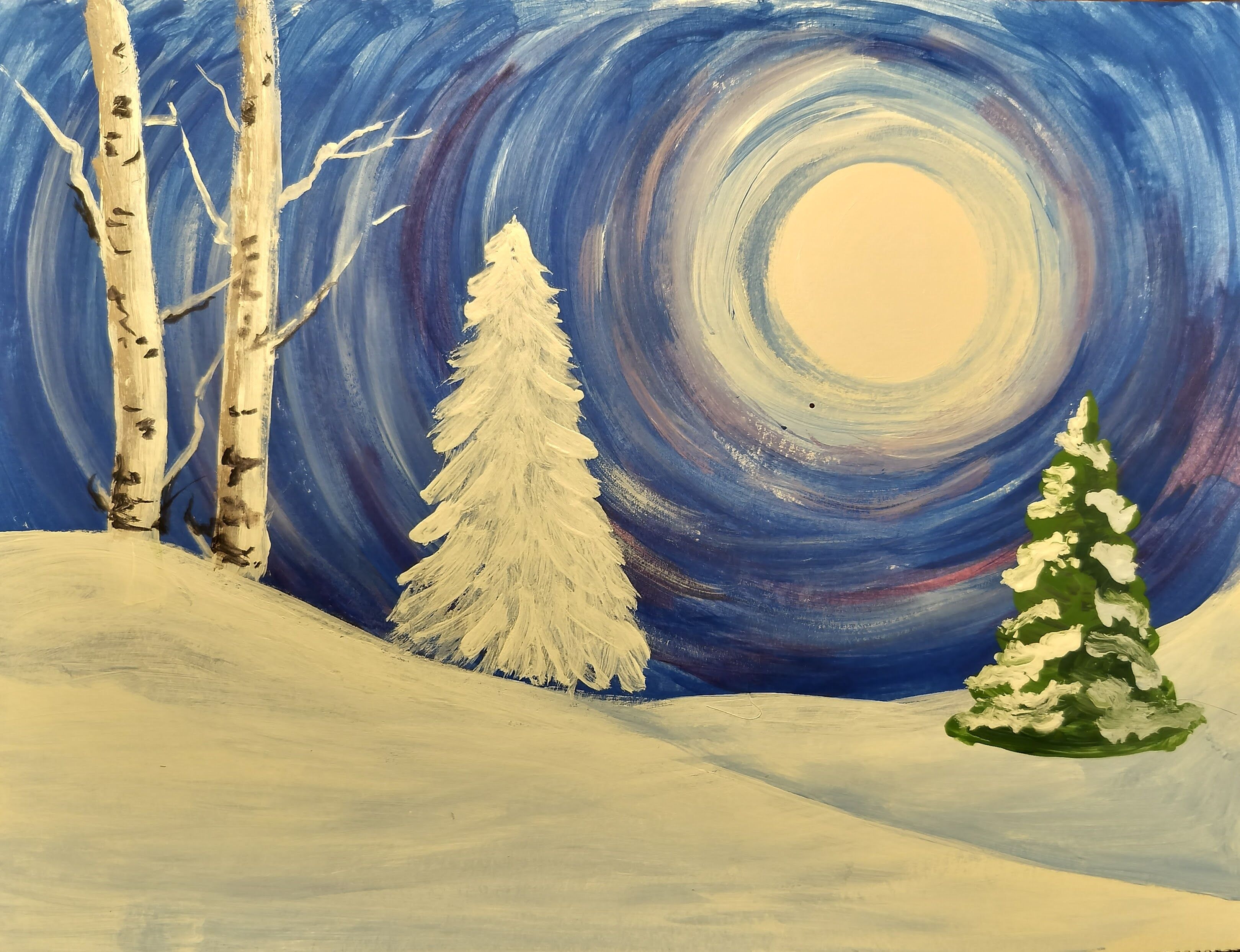 Winter Landscape Painting