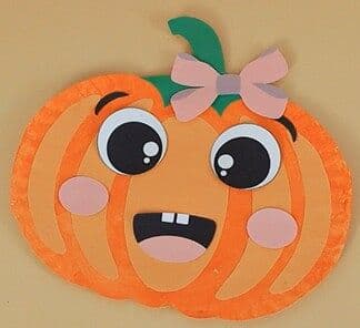 Paper Plate Pumpkin